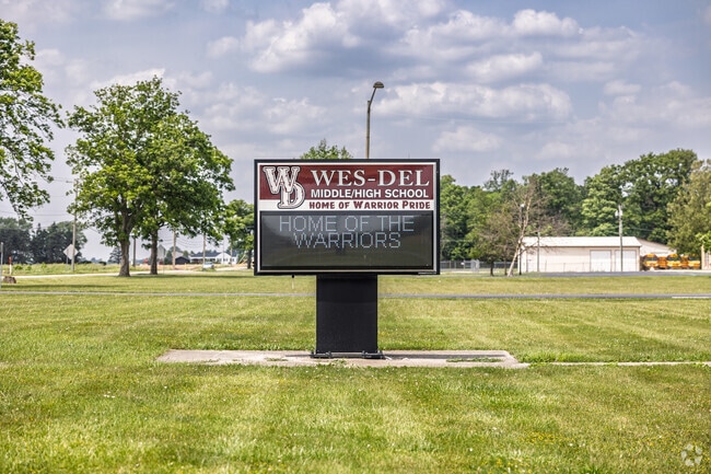 Wes-Del Middle/High School is home to the Warriors.