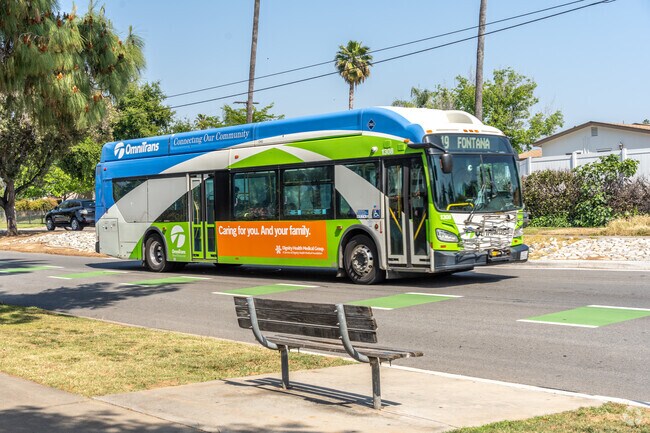 Residents of Live Oak Canyon can access public transportation just a few blocks away.