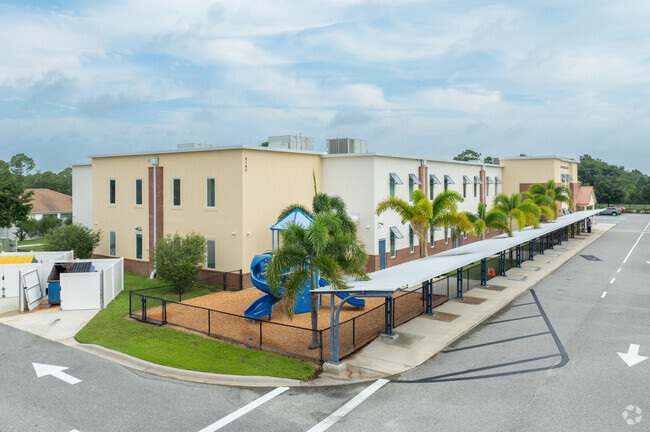 Pineapple Cove Classical Academy has several play areas and recreation for younger students.