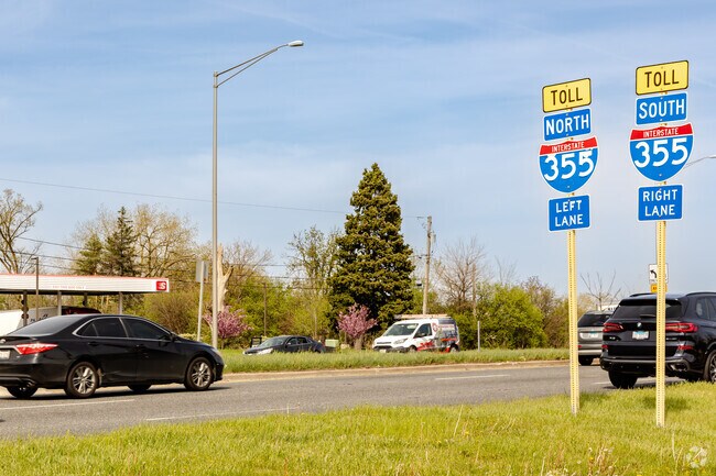 Winfield is 28 miles west of downtown Chicago that residents can travel to by I-355 hwy.