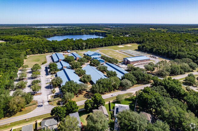 A beautiful aerial view of Eustis Middle School's campus in Lake County.