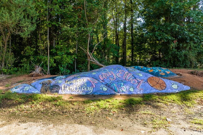 Carmel Middle School spirit rock in Charlotte, NC.