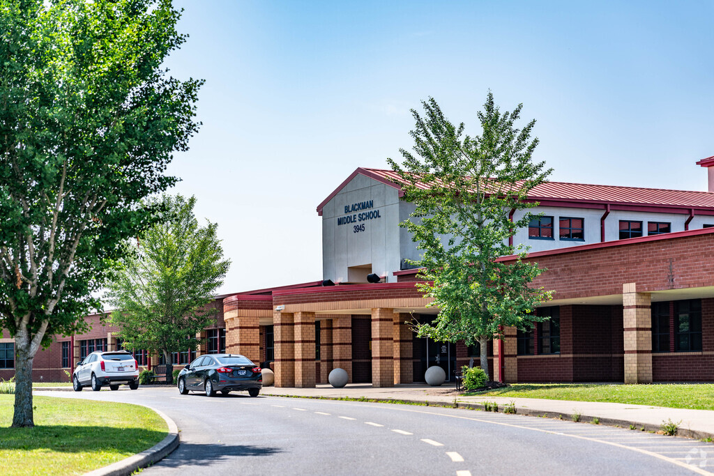 Blackman Middle School enrolls over 1,500 students from the surrounding areas near Rockvale.