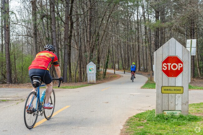 The 61.5-mile-long Silver Comet Trail starts in Smyrna & ends at the Georgia/Alabama line.