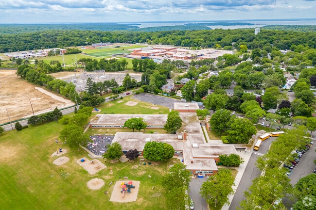 Pulaski Road in East Northport is right next to Northport High School.
