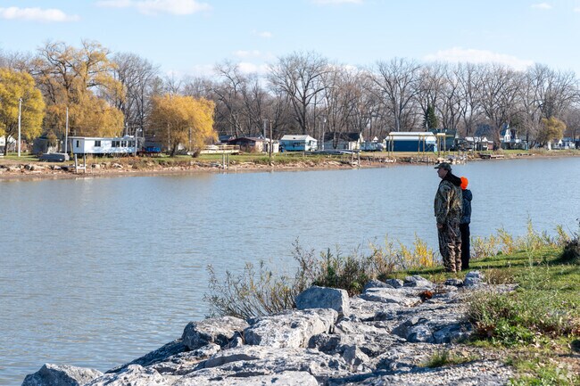 Residents can fish or just ponder across the shores in the city.