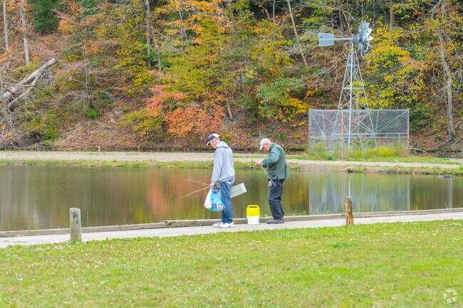 Fishing is a popular activity at Brady's Run Park.