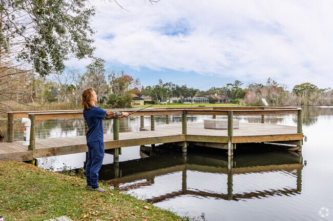 Resients love to fish at Secret Lake Park in Casselberry.