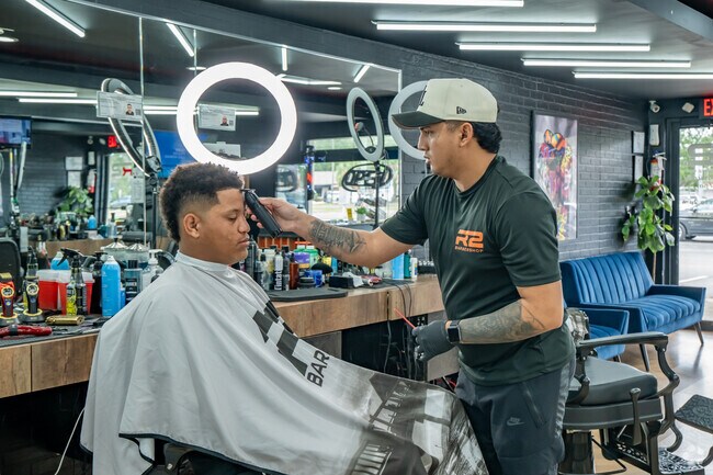 R2 Barbershop welcomes neighbors to get their hair cut nearby.