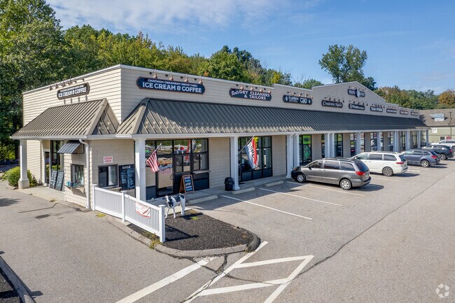 Residents of East Hampton can find various shopping strips located throughout the neighborhood.