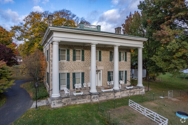 The Simon Perkins Stone Mansion in Sherbondy Hill, Akron, OH.