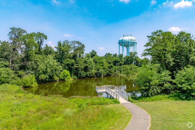 The Roosevelt Park has a great view of the Edgewater Park Water Tower.