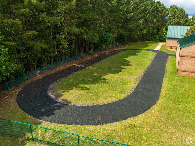 Kedron Elementary School has a track fro the students who love to run.