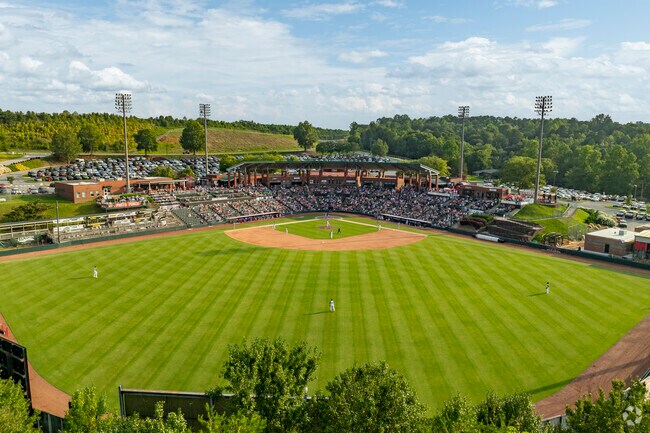 Downtown Hickory residents can catch a Crawdad's game at the L.P. Frans Stadium nearby.,