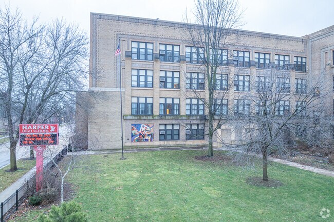 Harper High School creates an inspiring atmosphere for learning.