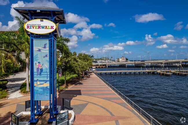 Bradenton Riverwalk offers miles of trail for walking, biking, and jogging.