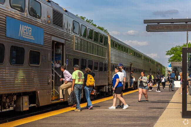 Springhill residents can hop on the Metra for a quick ride to Downtown Chicago.