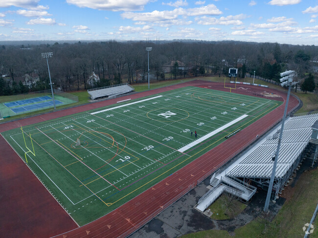 P-Tech Norwalk has a football field for the home team.