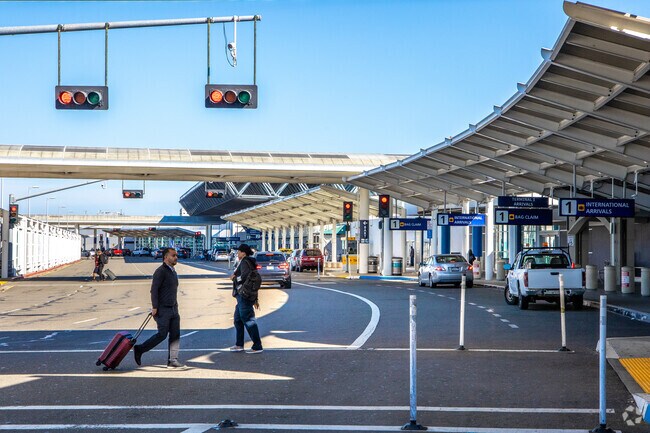 Hegenberger is situated right near  the Metro Oakland International Airport.