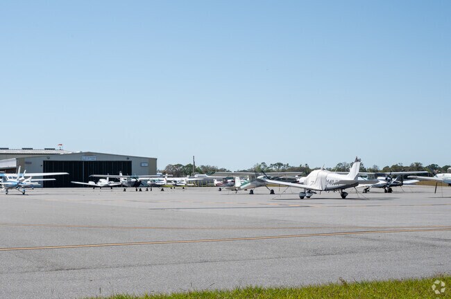 The DeLand Municipal Airport is a local aviation center near Daisy Lake.