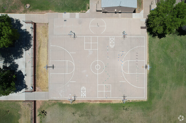 Webster Elementary School in Mesa offers a basketball court for its students.