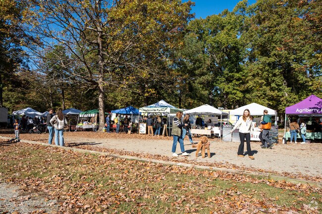 Dumbarton locals visit RVA Big Market at Bryan Park on Saturdays mornings.