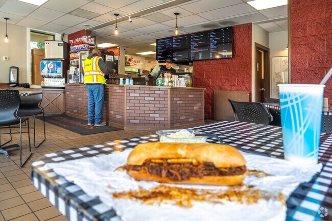 Preston locals enjoy amazing sandwiches at Rhodies Smokin BBQ in the heart of the community.