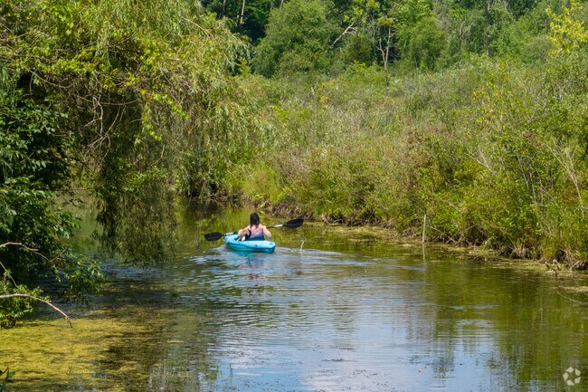 Enjoy kayaking with nature along the Huron River in Milford.