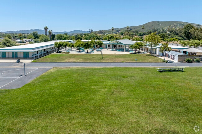 The sporting filed of the Twin Oaks High School in San Marcos.