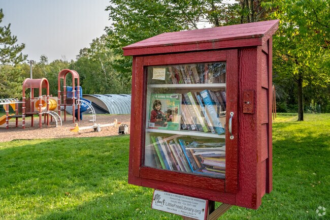 Swap stories at the Norton Park Little Library.