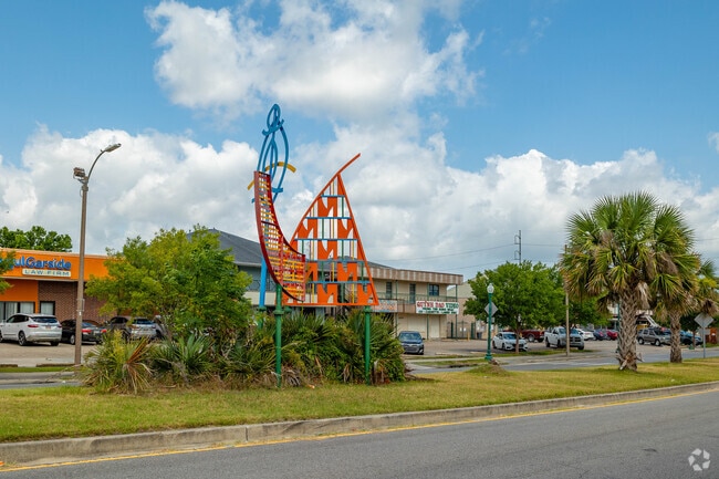 Public art appears along Chef Menteur Highway in New Orleans East.