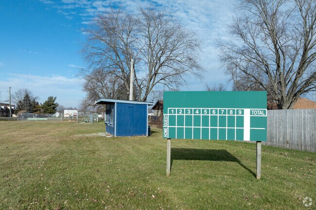 Keep score of the game at Monee Education Center.