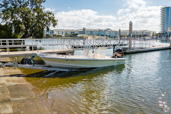 Boats dock at this local boating dock in Sunset Park.
