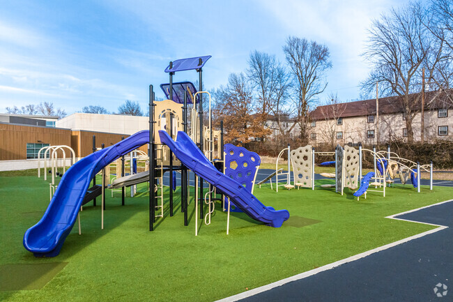 Crestview Elementary School has playsets suitable for everyone.