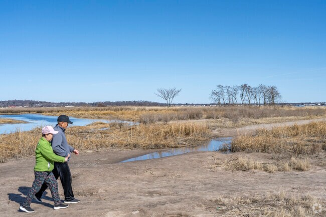 Sandy Point Bird Sanctuary in West Haven Center is a prime spot for spotting migratory birds.