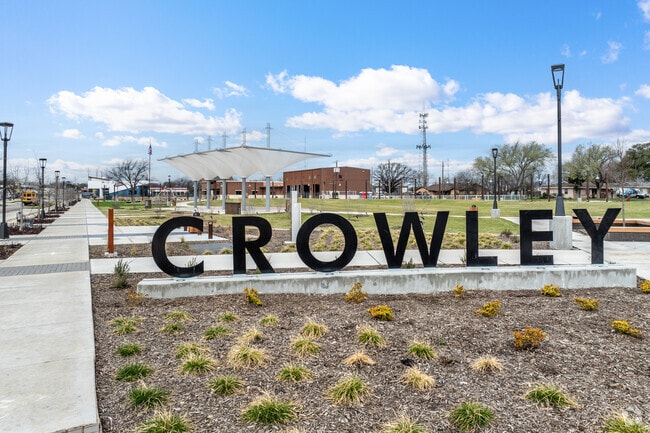 City Hall Square anchors Crowley's historic downtown district.