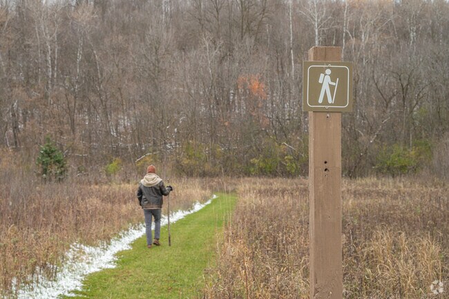 Explore Eau Galle on the many hiking trails.