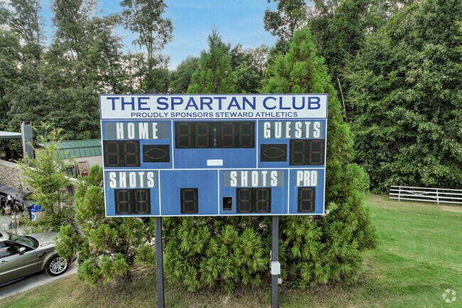 Scoreboard for game day at The Steward School.