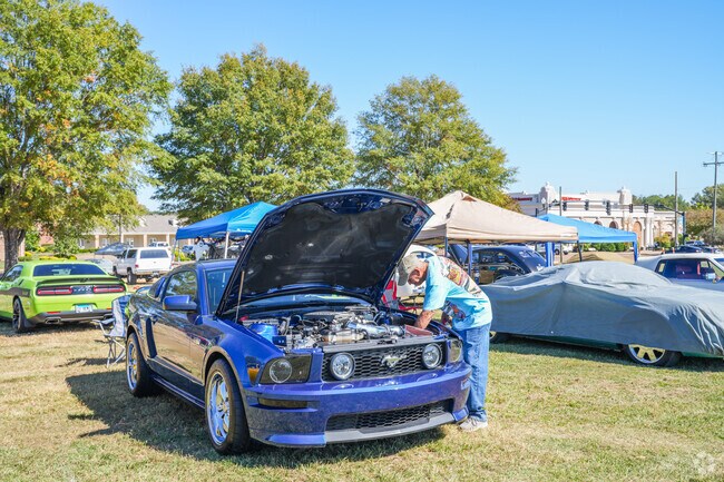 Car lovers gather to admire classics at the Scarecrow Cruise in Madison.