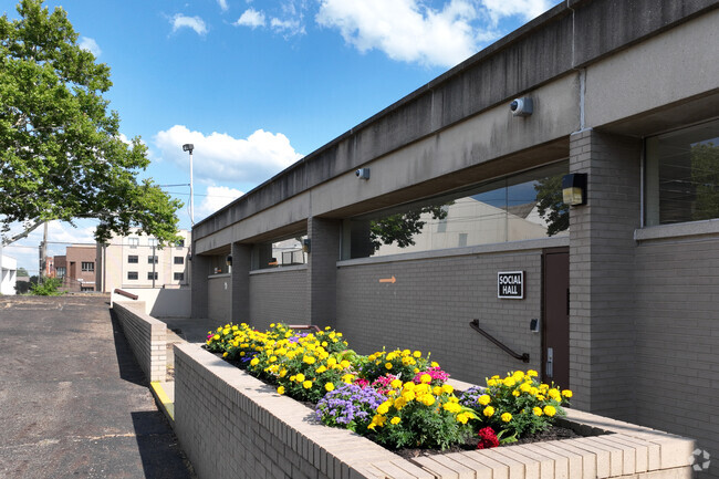 Students can enjoy the greenery at St. Peter Elementary School in Downtown Canton.
