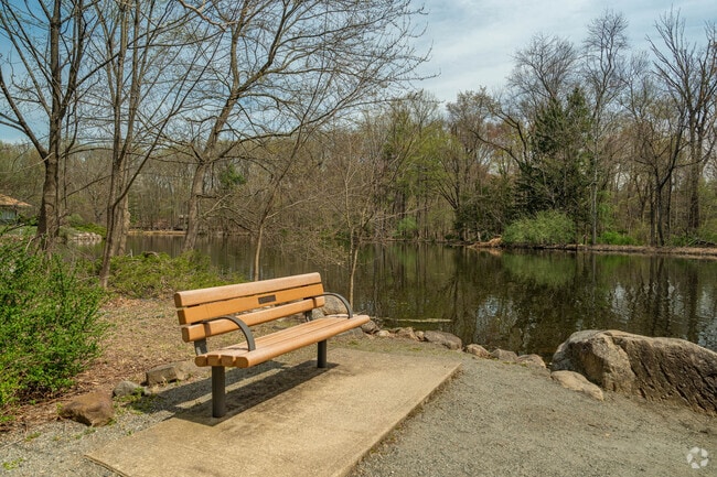 Explore the serene pond at James A. McFaul Environmental Center.
