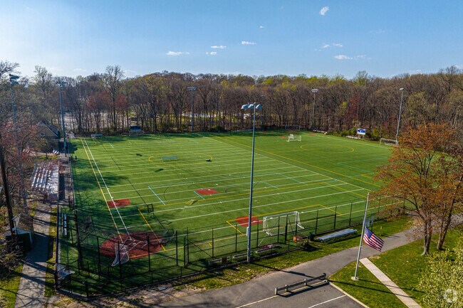 Doug Parcells Athletic Complex in Oradell, NJ has multiple playing fields.