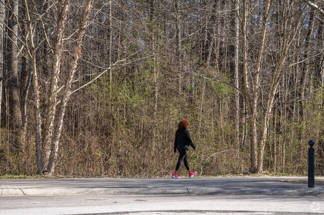 Local residents use the walking trails around Snellville.
