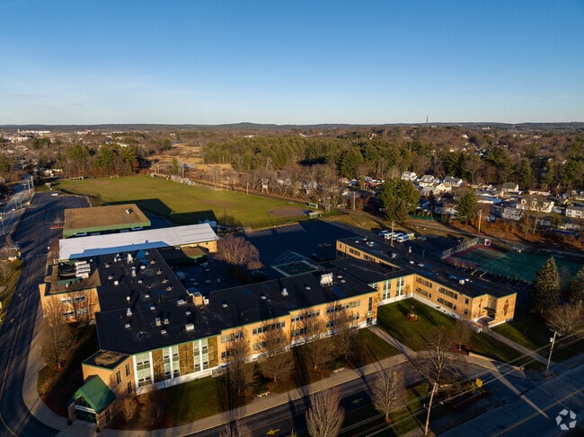 Bishop Guertin High School in Nashua, NH serves grades 9-12.