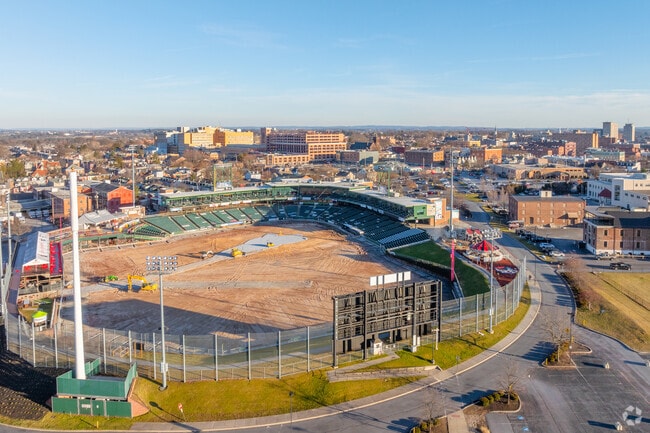 Clipper Stadium is preparing for Spring baseball in the district in Lancaster.