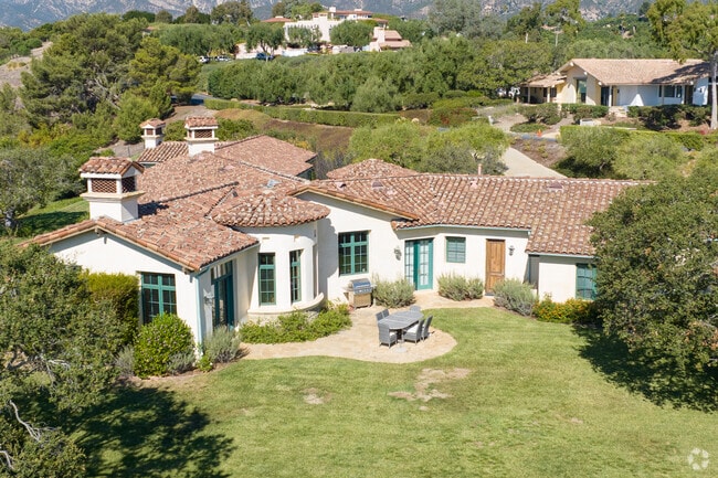 Spanish-style homes with terracotta roofs are popular in Summerland.