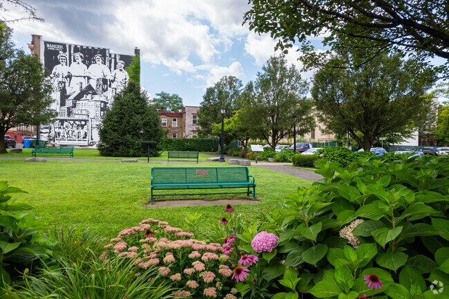 There are many green spaces in Cohoes that you will see residents visit during the lunch hours.