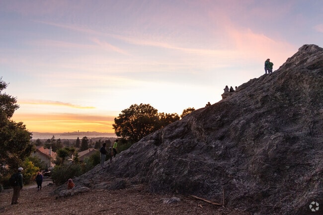 Watching sunsets is the perfect activity at Indian Rock Park in Berkeley.