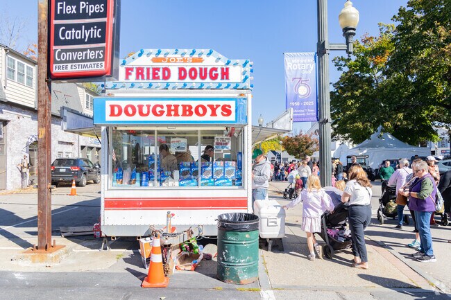 Fried dough is a popular treat at the Milford Pumpkin Festival.