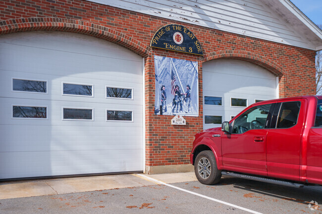 Feel the pride of the Melrose East Side as you drive by the local fire house sitting as a local landmark to for all to see.